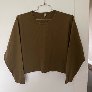 Perfect long sleeve crop, Los Angeles Apparel